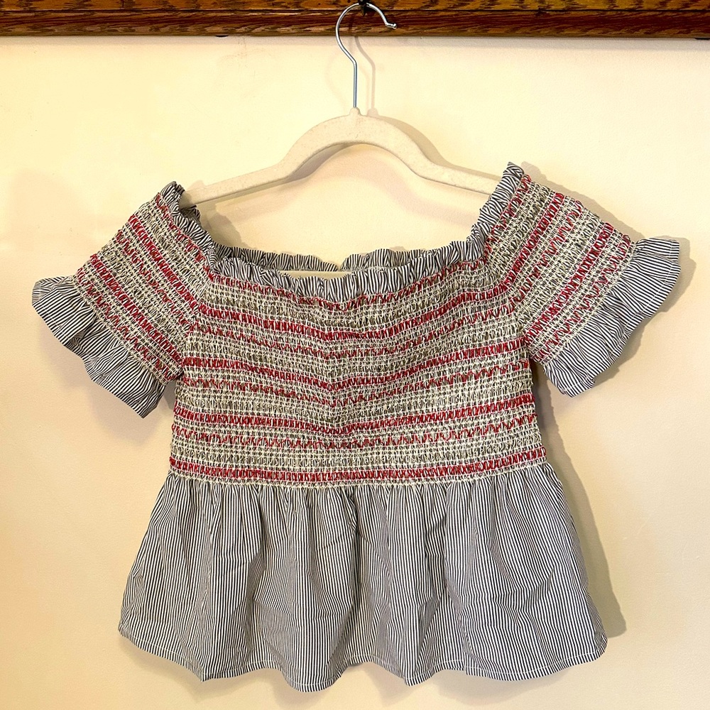 Off Shoulder Peplum